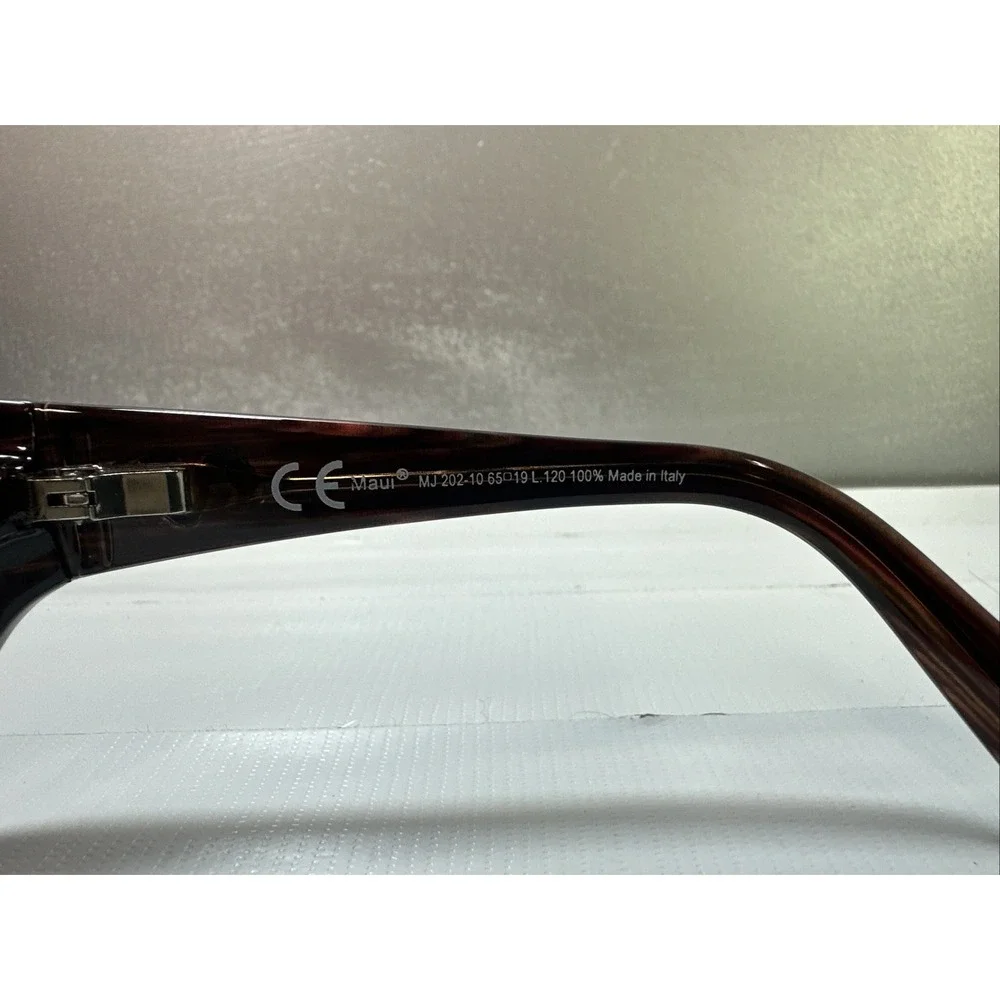 Maui Jim Sunglasses Frame Only MJ 202-02 Peahi Polished  Wrap Italy 65 mm